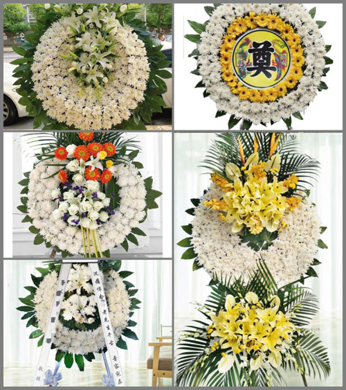 广东梅州市平远县热柘镇上山村花圈速递