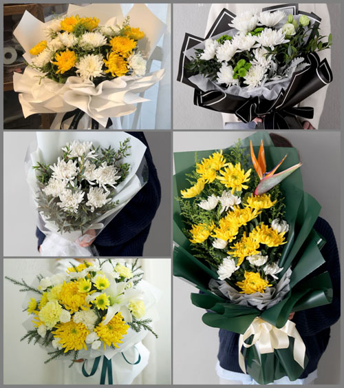 广东梅州市平远县热柘镇上山村白事花束代送